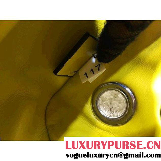 Prada 1BB017 Top Handle Bag Yellow 2016 (2A193-6011501 )