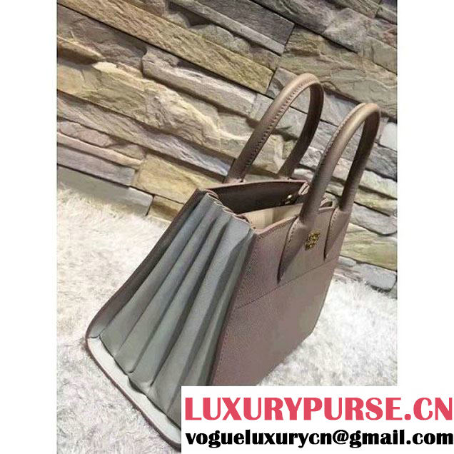 Prada Bibliotèque Calf Leather Bag 1BA050 cameo+chalk 2016 (EUR-6080217 )