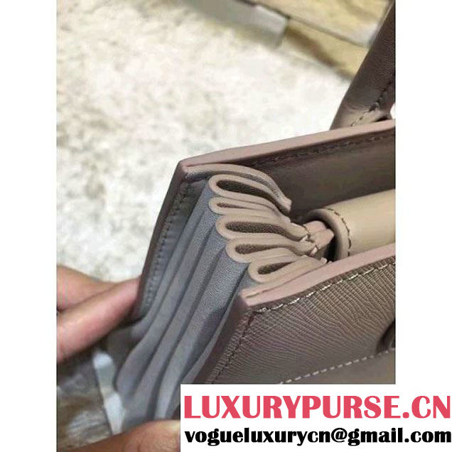 Prada Bibliotèque Calf Leather Bag 1BA050 cameo+chalk 2016 (EUR-6080217 )