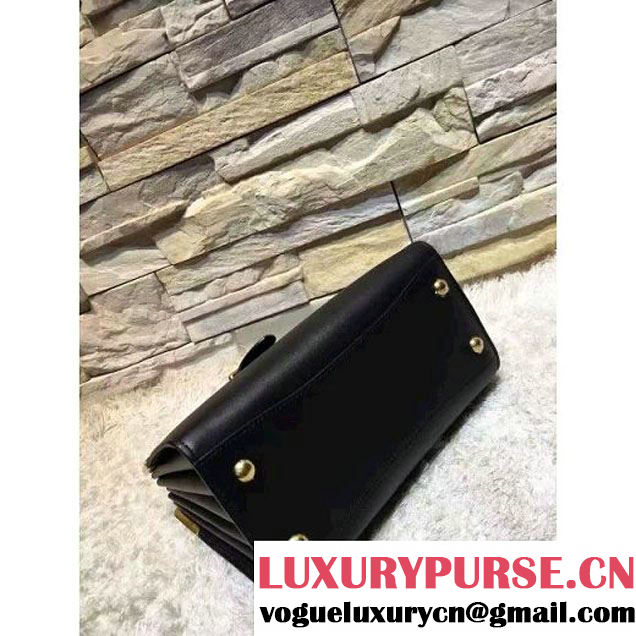 Prada Black Buckled Top Handle Tote Bag Black - Fall 2016 (OZZ-6080803 )