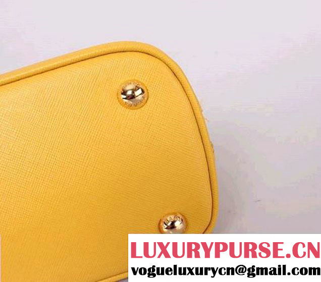 Prada Saffiano Leather Tote Bag PR0838 Yellow  