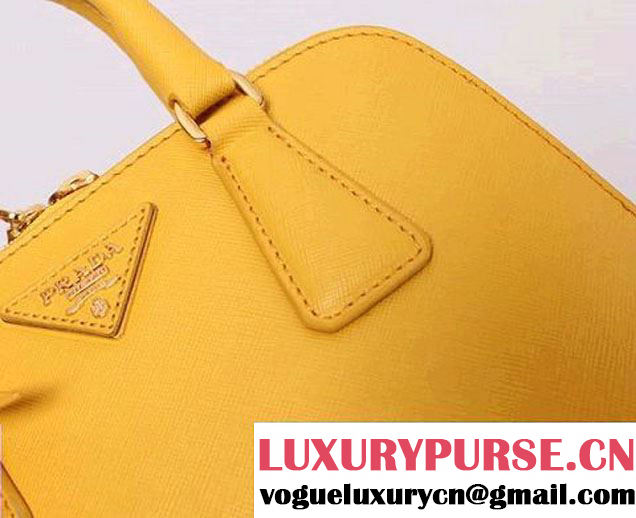 Prada Saffiano Leather Tote Bag PR0838 Yellow  