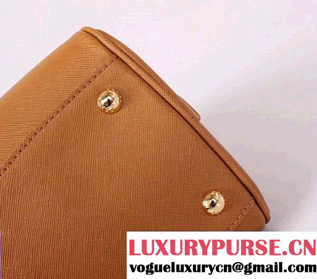 PRADA Saffiano Leather Two Handle Bag PR0823 Apricot  