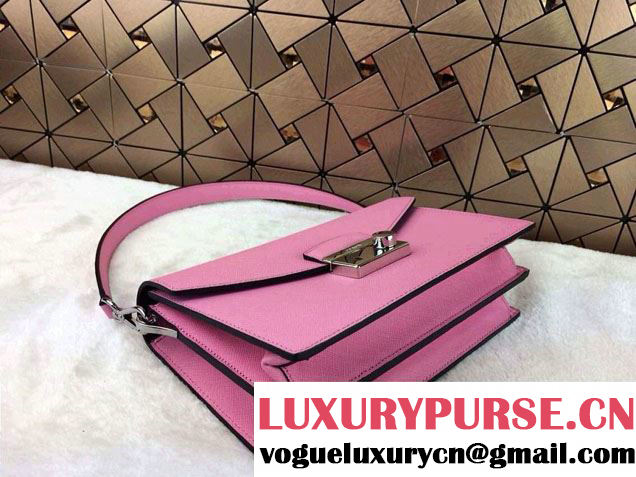 Prada Saffiano Leather Flap Bag in Pink