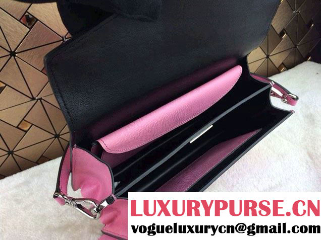Prada Saffiano Leather Flap Bag in Pink