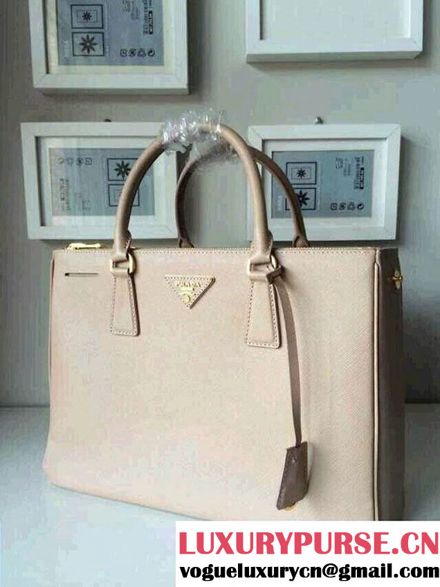 Prada Saffiano Cuir Leather Tote Bag BN2361/BN1801/BN2274 Beige