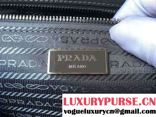 Prada Galleria Saffiano Leather Tote Bag 1BA863 Gray 2016