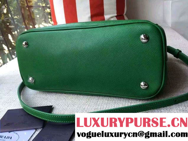 Prada Galleria Saffiano Leather Tote Bag 1BA863 Green 2016