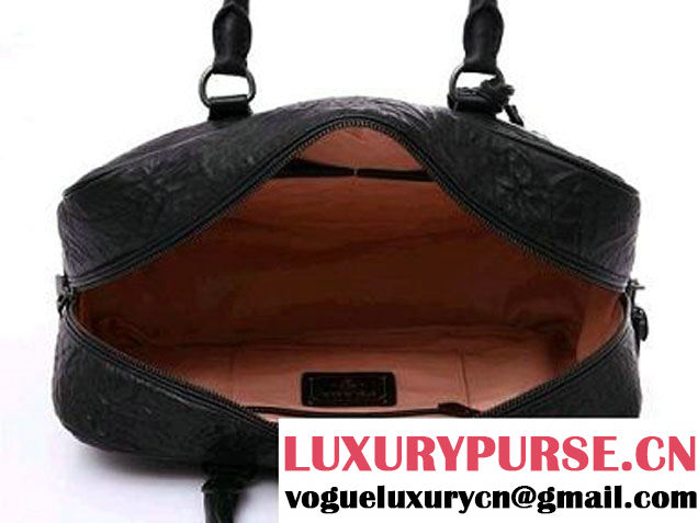 Prada Wrinkle Nappa Leather Handbag BL094F Black  