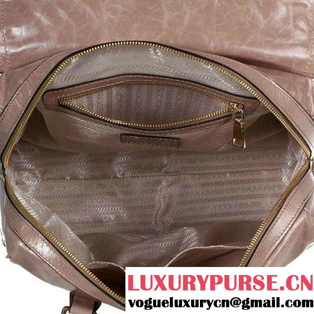 Prada Iridescent Leather Tote Bag BL3016 Grey  