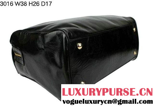 Prada Iridescent Leather Tote Bag BL3016 Black  