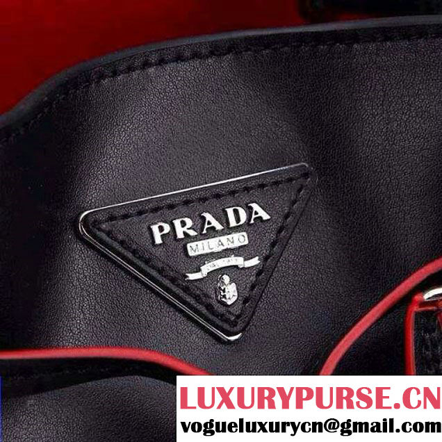 Prada Bucket Bag All-Leather in Black 2014