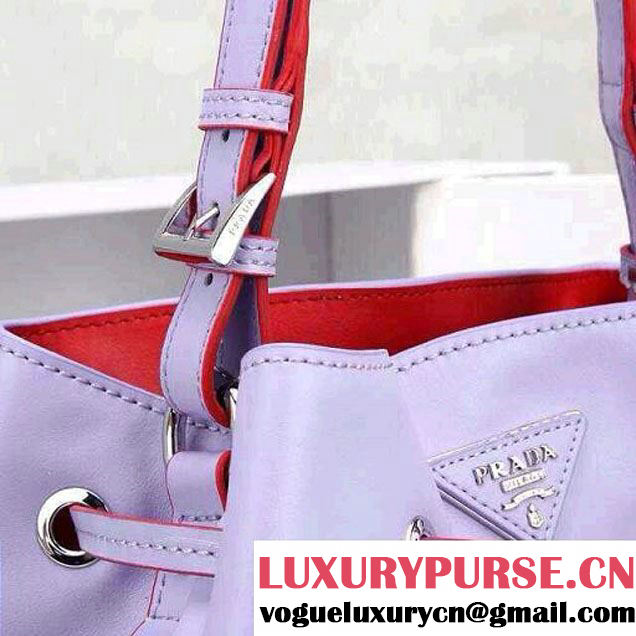 Prada Bucket Bag All-Leather in Lavender 2014