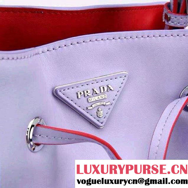Prada Bucket Bag All-Leather in Lavender 2014