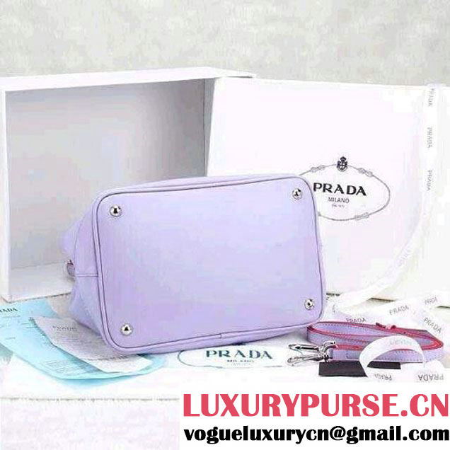 Prada Bucket Bag All-Leather in Lavender 2014