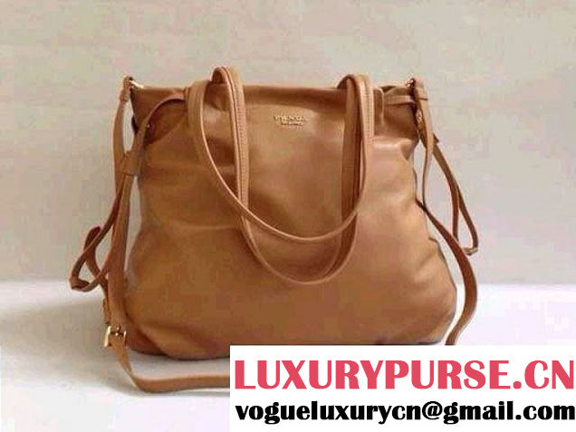 Prada Top Handle Tote Bag in Apricot 2014
