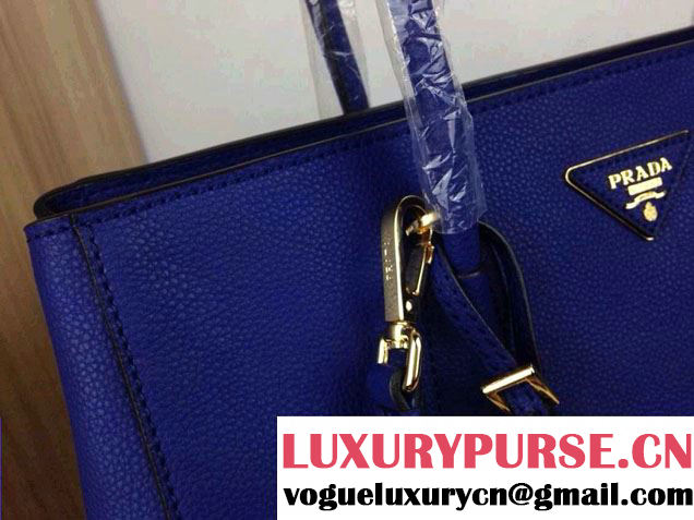 Prada Calf Leather Tote Bag BN2829 Indigo
