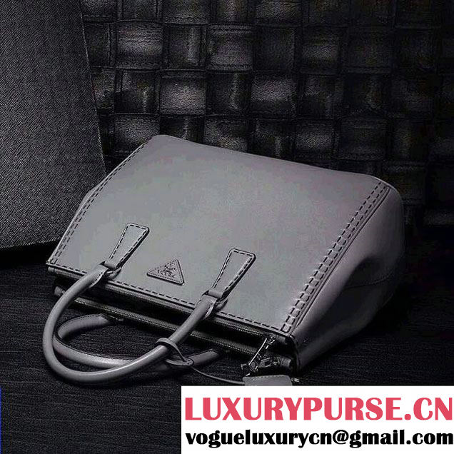 Prada Hand-stitched City Calf Leather Tote Bag BN2274 Marble 2015