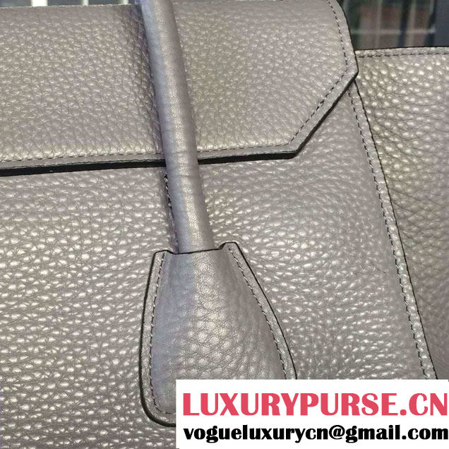 Prada Clemence Leather Tote Bag 2669 Gray 2015