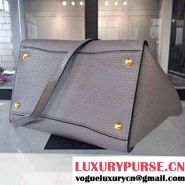 Prada Clemence Leather Tote Bag 2669 Gray 2015