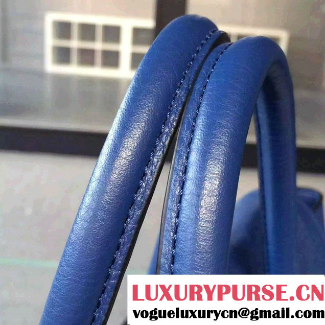 Prada Clemence Leather Tote Bag 2669 Blue 2015