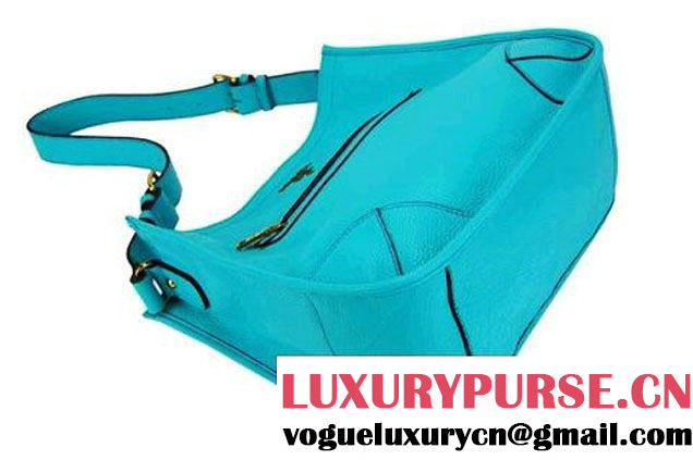 Prada Calf Leather Hobo Bag BR4737 Blue  