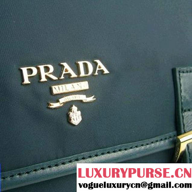 Prada Vela Flap Bag BT6671S Green  