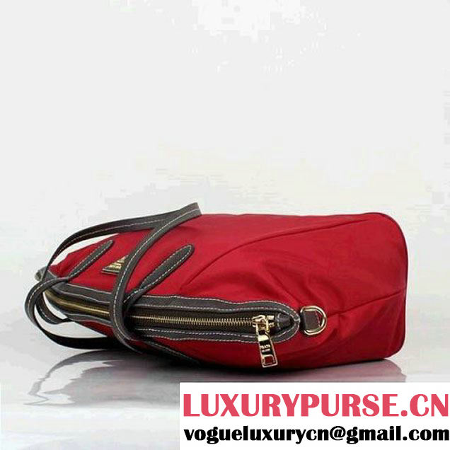 Prada Canvas Shoulder Bag BR4664 Red  