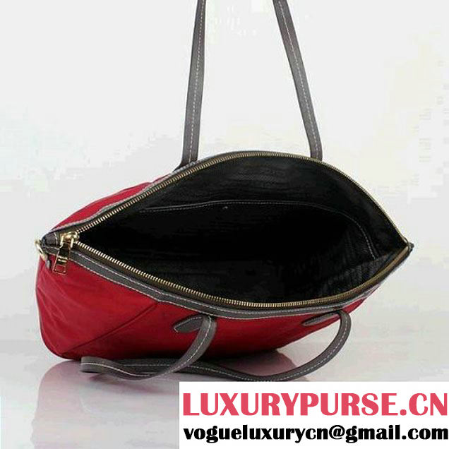 Prada Canvas Shoulder Bag BR4664 Red  