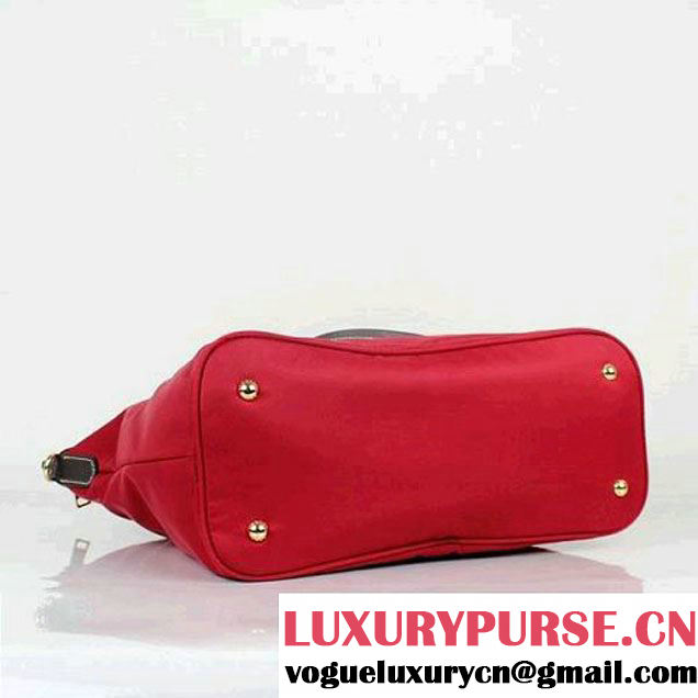 Prada Canvas Shoulder Bag BR4664 Red  