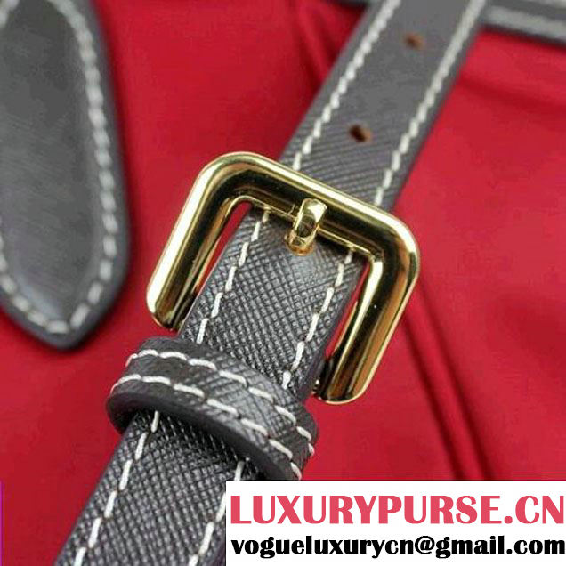 Prada Canvas Shoulder Bag BR4664 Red  