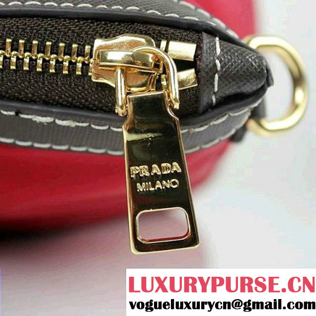Prada Canvas Shoulder Bag BR4664 Red  