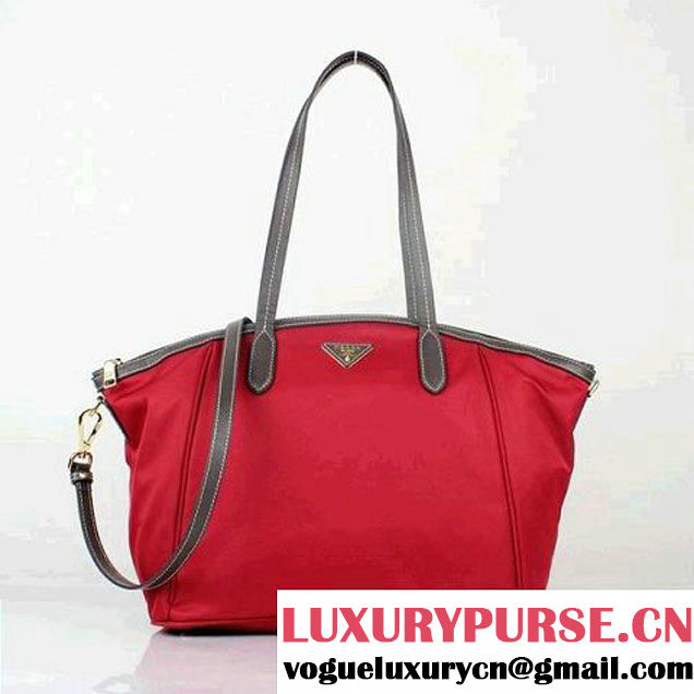 Prada Canvas Shoulder Bag BR4664 Red  