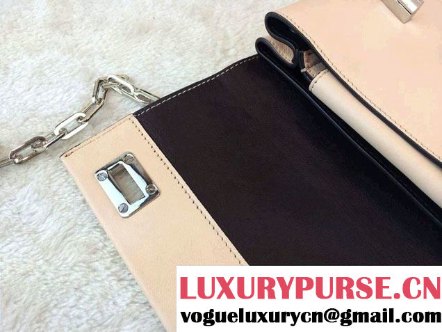 Prada Lux Calf Leather Flap Shoulder Bag BT0995 Beige Fall 2014