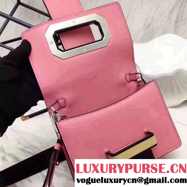 Prada Plex Ribbon Bag 1BD067 Pink/Black 2017