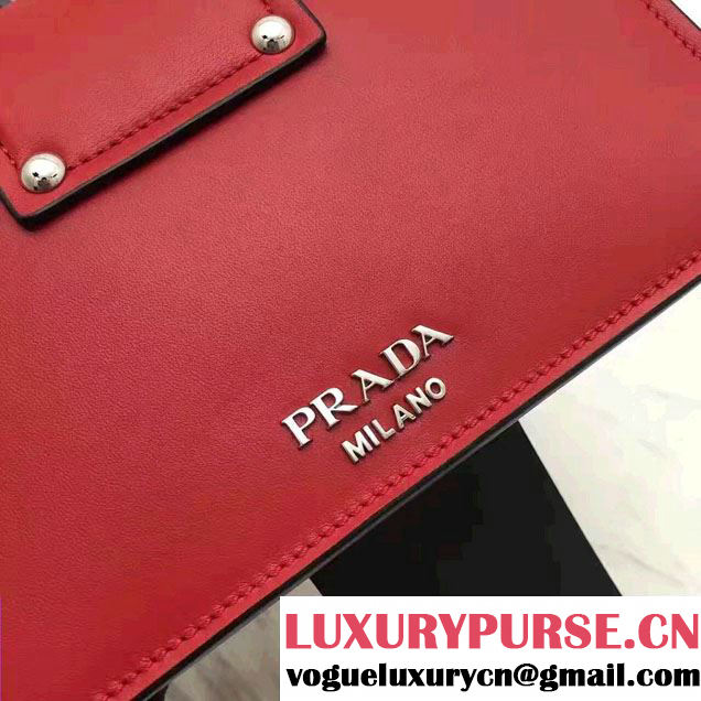 Prada Plex Ribbon Bag 1BD067 Red/Black 2017
