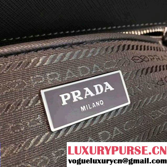 Prada 1BA274 Large Galleria Saffiano Leather Bag Grey 2016 (2A016-6022921 )
