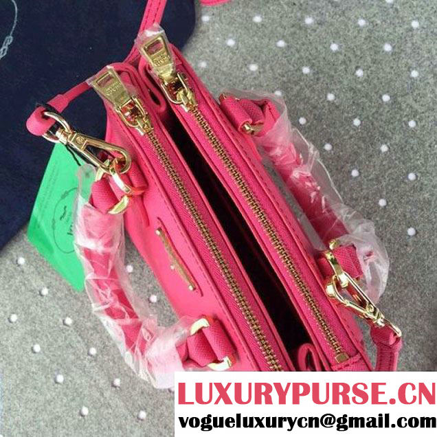 Prada Mini Galleria Saffiano Leather Bag Rosy (1A053-6032211 )