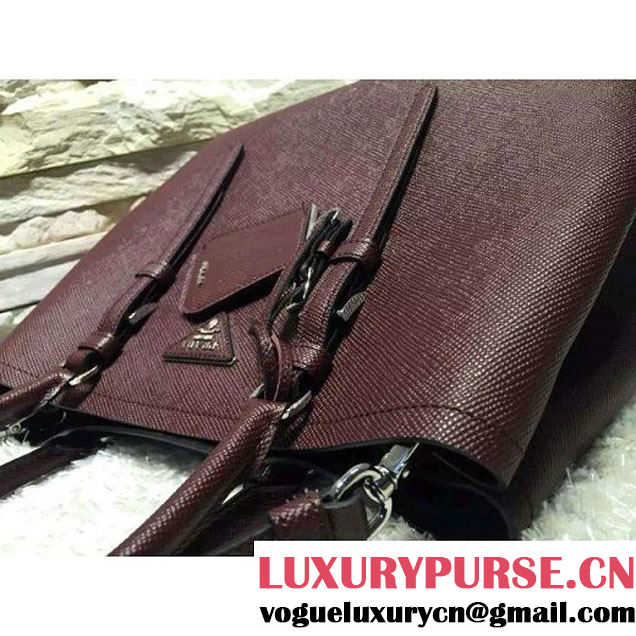 Prada BN2838 Saffiano Cuir Leather Double Bag (2A193-6050604 )