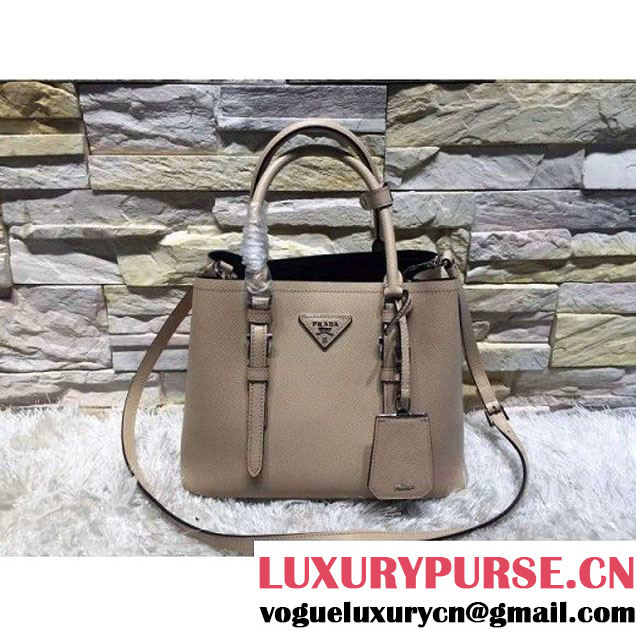 Prada 2828 Saffiano Cuir Leather Double Bag Nude (2A193-6050524 )