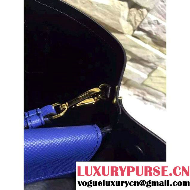 Prada 1BG775/1BG887 Saffiano Cuir Leather Tote Double Bag Blue (2A193-6050532 )