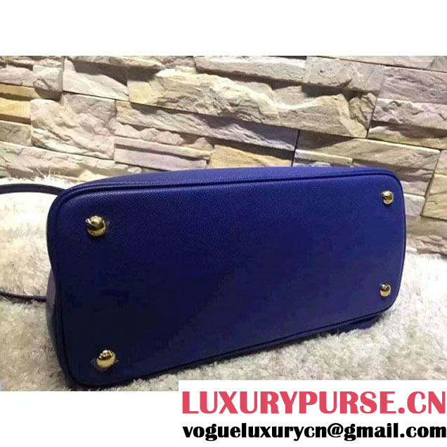 Prada 1BG775/1BG887 Saffiano Cuir Leather Tote Double Bag Blue (2A193-6050532 )