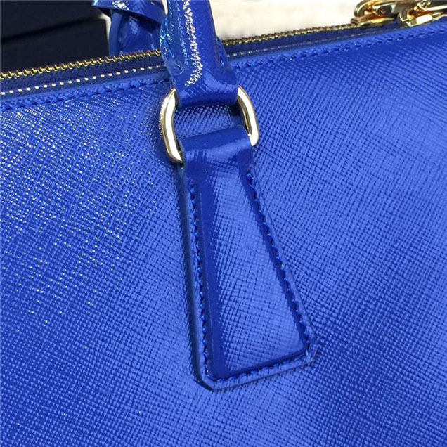 Prada Saffiano Leather Bag 33cm Fall Winter 2016 Bag Collection Electric Blue