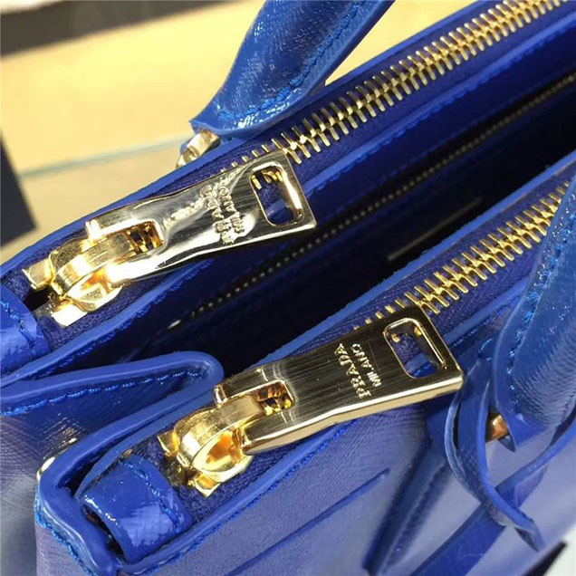 Prada Saffiano Leather Bag 28cm Fall Winter 2016 Bag Collection Electric Blue