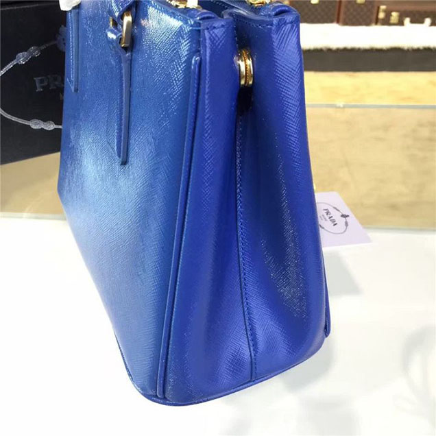 Prada Saffiano Leather Bag 28cm Fall Winter 2016 Bag Collection Electric Blue