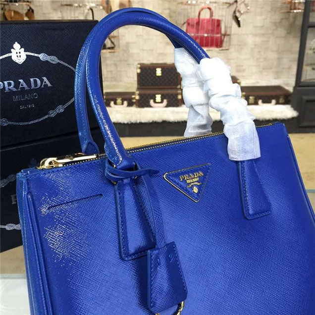 Prada Saffiano Leather Bag 28cm Fall Winter 2016 Bag Collection Electric Blue