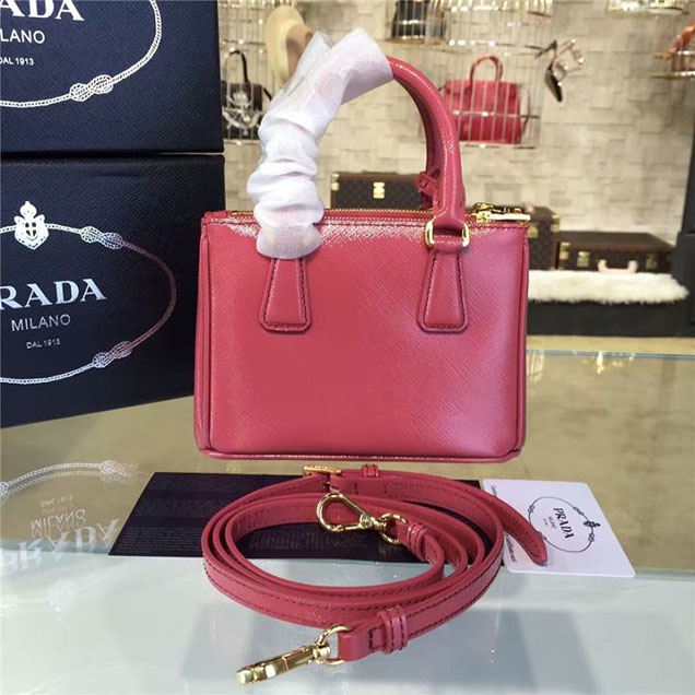 Prada Saffiano Mini Bag 18cm Fall Winter 2016 Bag Collection Rose Pink