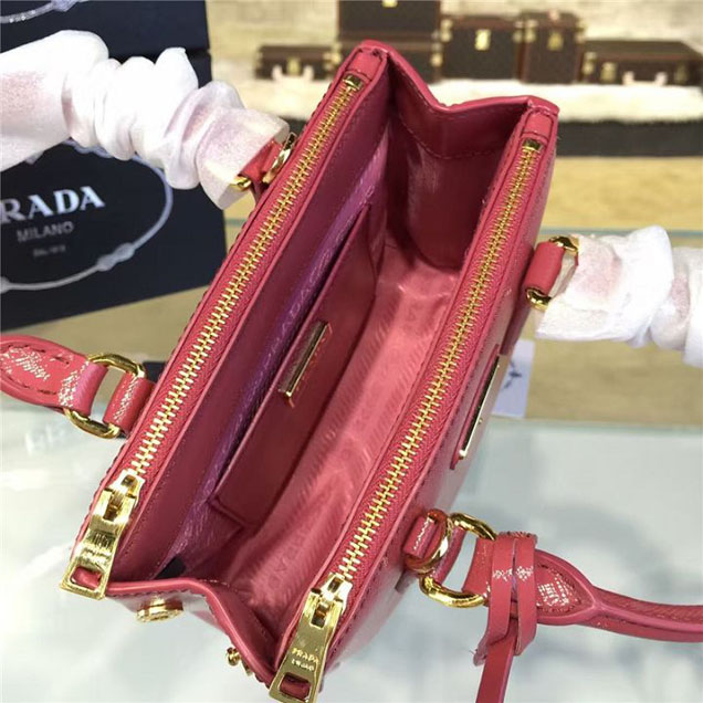 Prada Saffiano Mini Bag 18cm Fall Winter 2016 Bag Collection Rose Pink