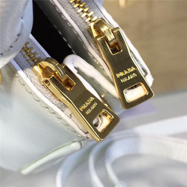 Prada Saffiano Mini Bag 18cm Fall Winter 2016 Bag Collection White