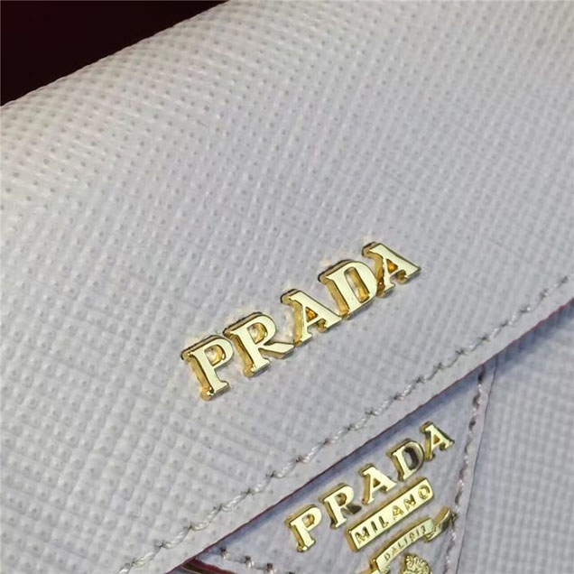 Prada Saffiano Double Handle Tote Bag 33cm Fall Winter 2016 Bag Collection White